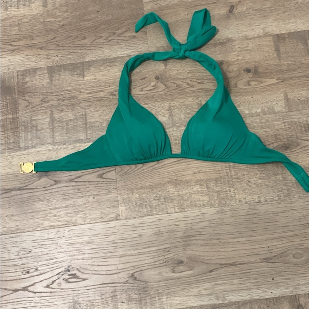Victoria’s Secret bikini push up padded swim top, green 34B